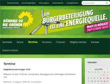 Tablet Screenshot of gruene-sms.de